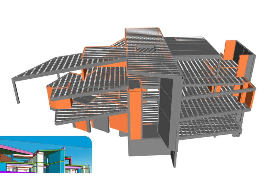 Modelo tridimensional de la Residencia Sierra Alta